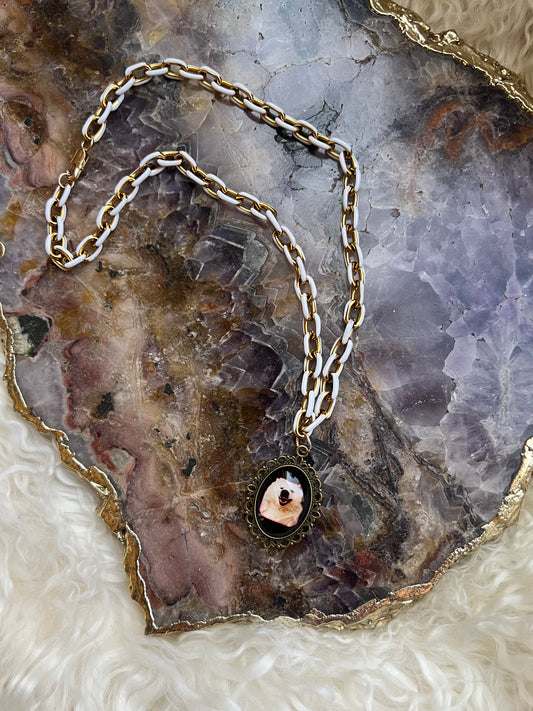 Custom Pet Portrait Necklace – “Carry Their Love Close”