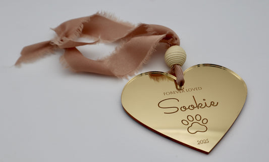 Forever Loved – Custom Pet Memorial Ornament