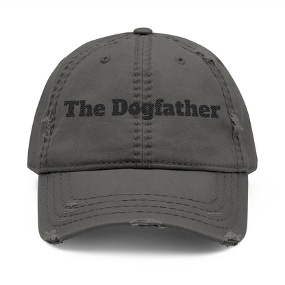 Distressed 'The Dogfather' Embroidered Cap
