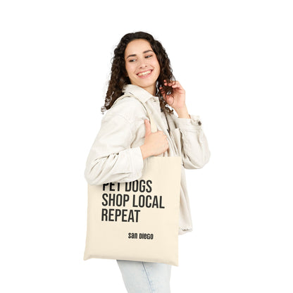 Pet Dogs, Shop Local & Repeat – San Diego Tote Bag