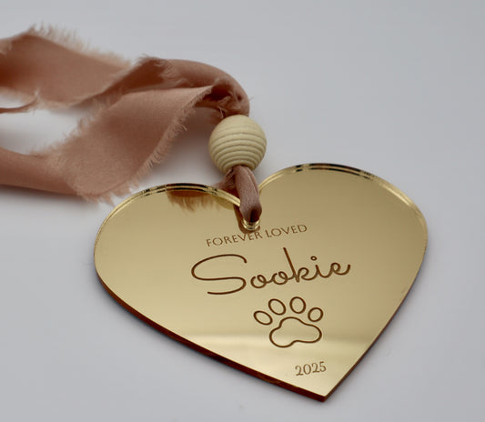 Forever Loved – Custom Pet Memorial Ornament