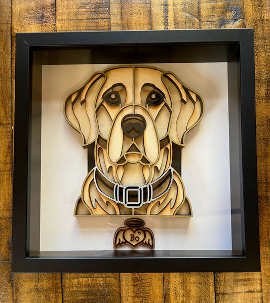 Labrador – Shadow Box Wall Art