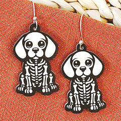 Beagle Skeleton Earrings