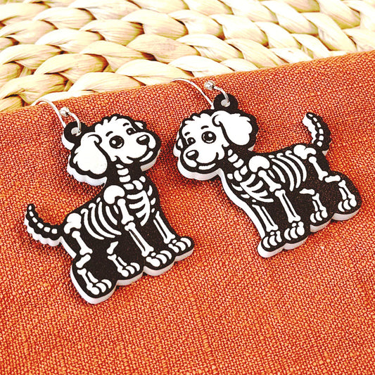 Doodle Skeleton Earrings
